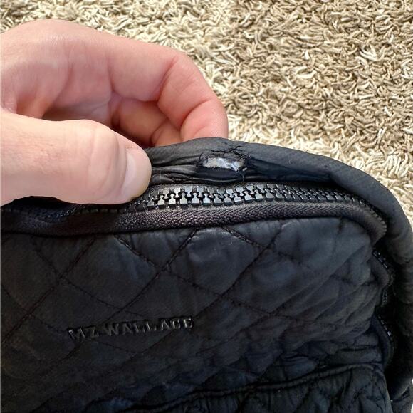 MZ Wallace Black Camouflage Mini Quilted Backpack Puffer Size M - Picture 4 of 16